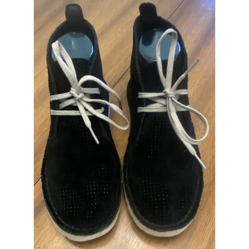 Clarks Originals Black Suede Chukka Ankle Boots Women’s 8‎ EU 39 Crepe Sole